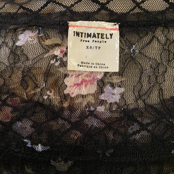 FREE PEOPLE floral lace top XS - Picture 7 of 11